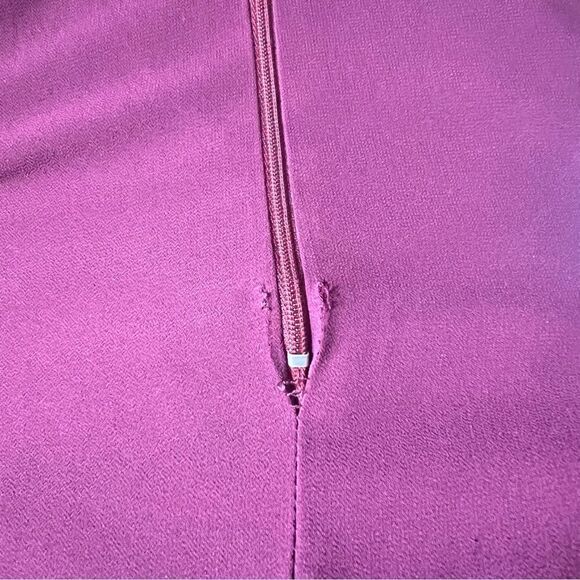 Show Me Your MuMu Jenn Maxi Sleeveless Bridesmaid Gown Dress in Merlot Chiffon M - Picture 11 of 14